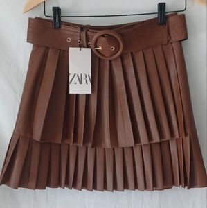 Zara Faux Leather Skirt